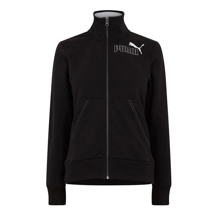 Puma Women's Black Sweat Jacket in Size 12, Sports Direct