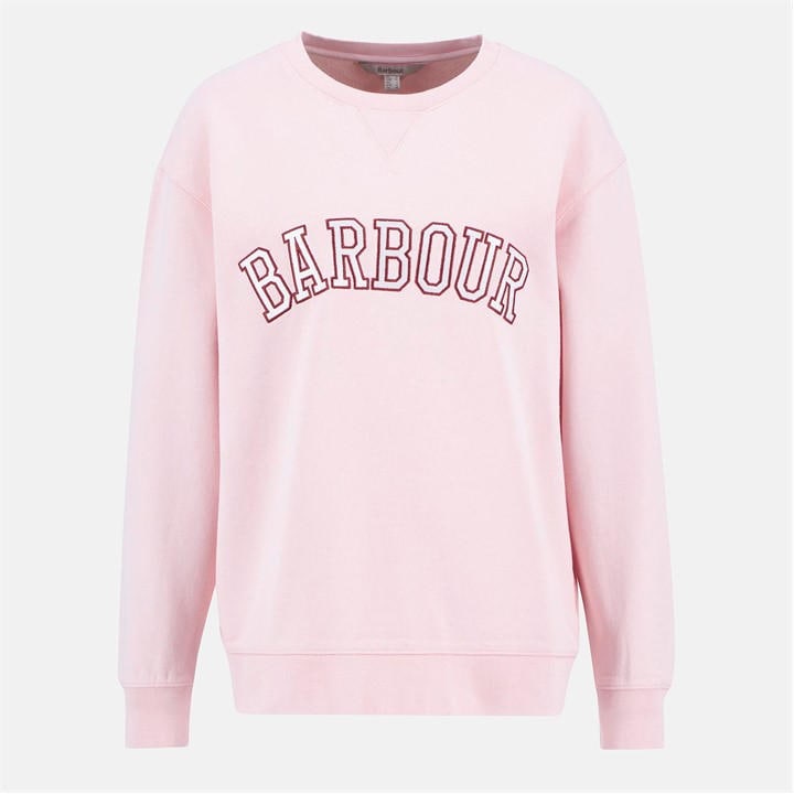 Barbour Women's Pink Northumberland Sweatshirt in Size 8, Sports Direct