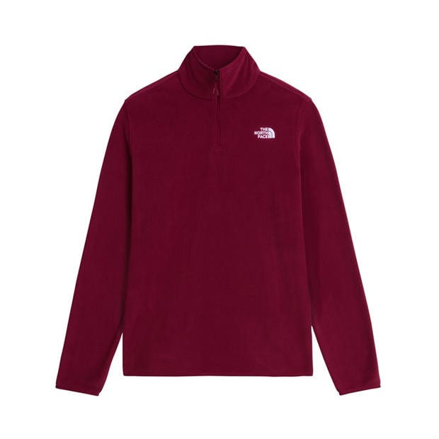 Burgundy Crush - The North Face - 100 Glacier 1/4 Zip Fleece Womens