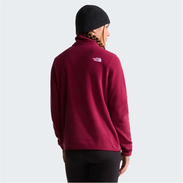 Burgundy Crush - The North Face - 100 Glacier 1/4 Zip Fleece Womens