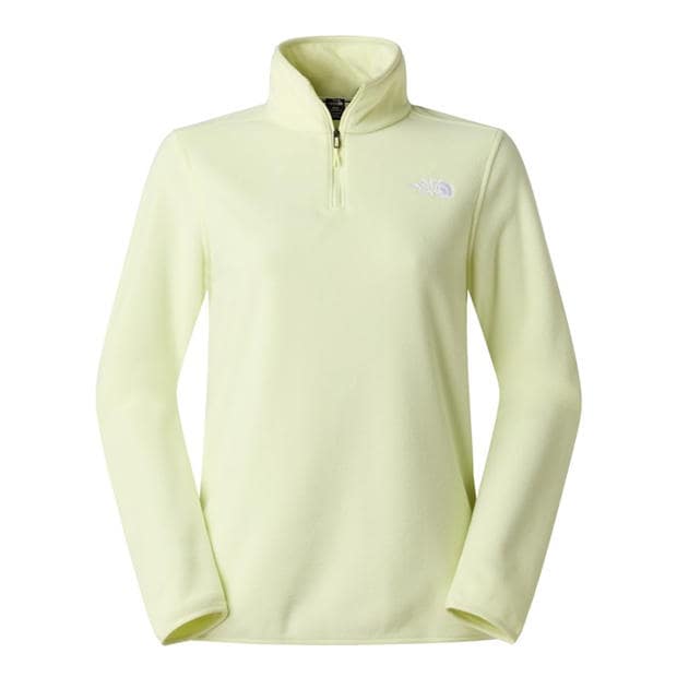Lemon Mist - The North Face - 100 Glacier 1/4 Zip Fleece Womens