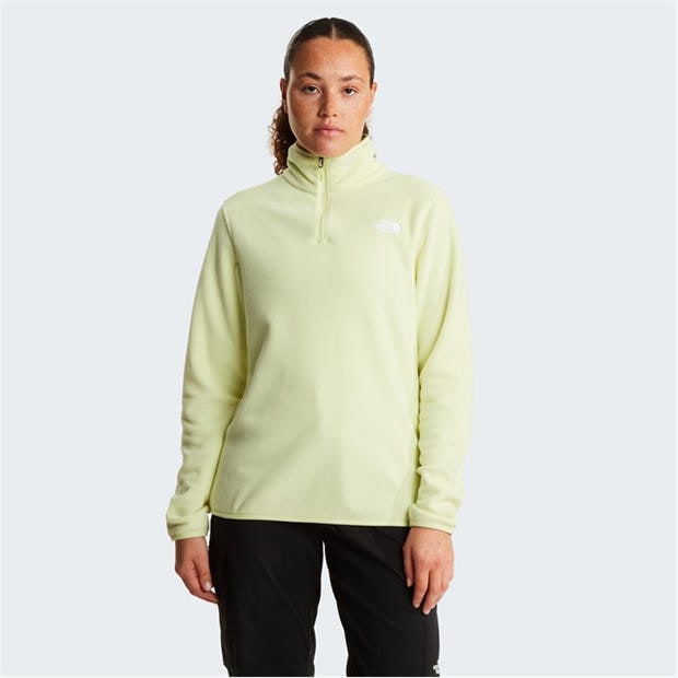 Lemon Mist - The North Face - 100 Glacier 1/4 Zip Fleece Womens