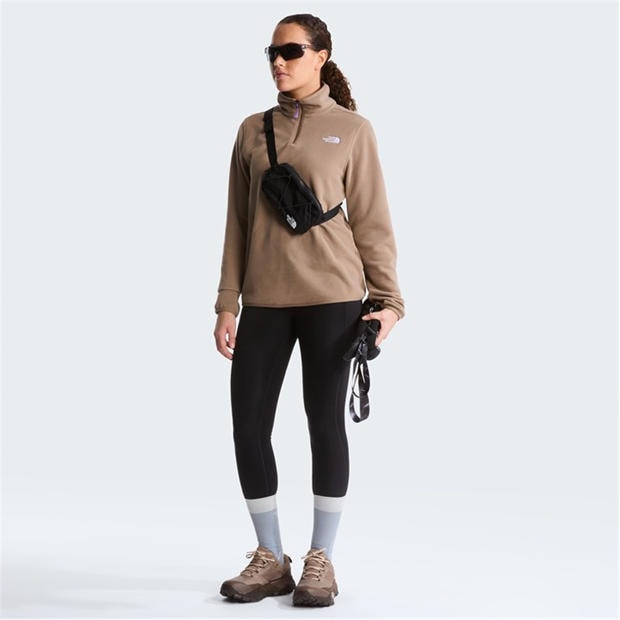 Garnet - The North Face - 100 Glacier 1/4 Zip Fleece Womens