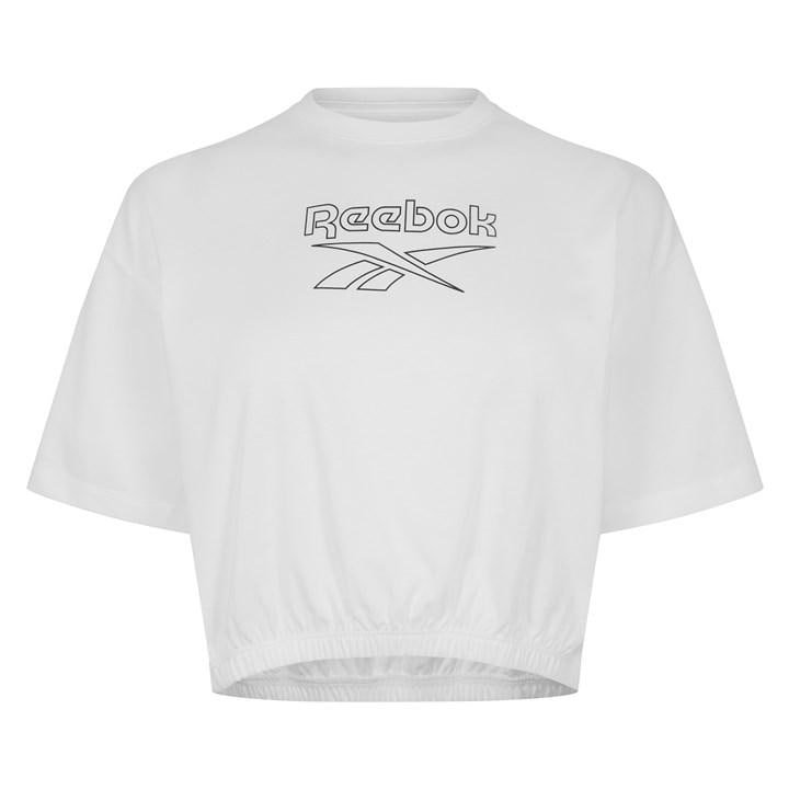 Reebok Women's White Rie Boxy T-Shirt in Size 20, Sports Direct