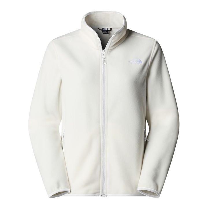 The North Face Women's White 100 Glacier Full-Zip Fleece in Size 18, Sports Direct