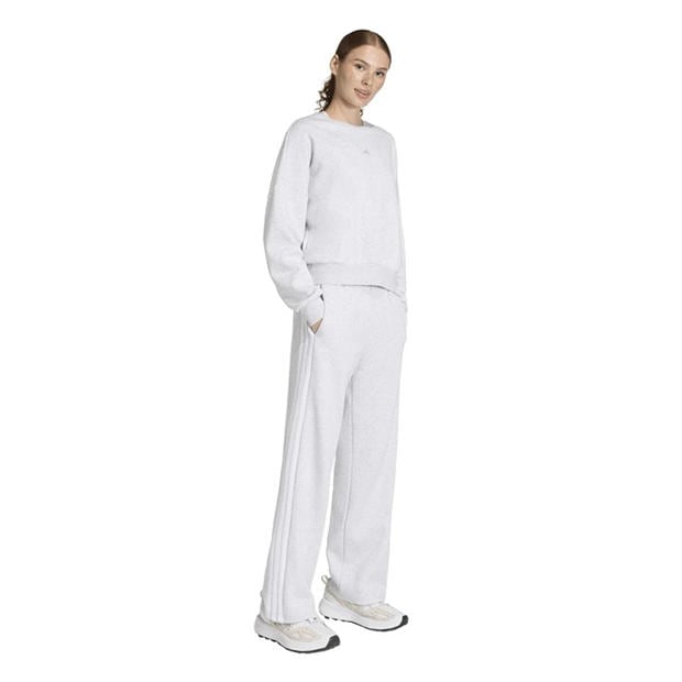 Grey - adidas - Essentials Wide Leg Fleece Pant Womens