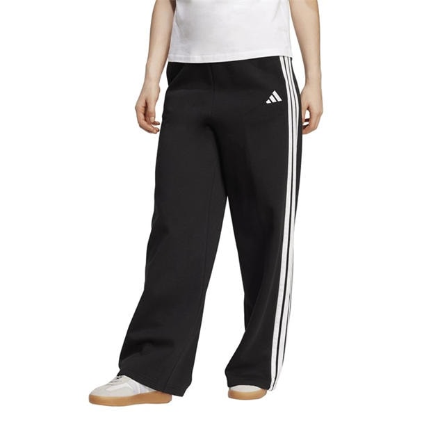 Black - adidas - Essentials Wide Leg Fleece Pant Womens
