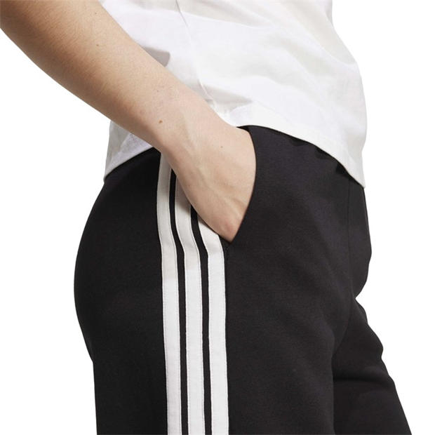 Black - adidas - Essentials Wide Leg Fleece Pant Womens