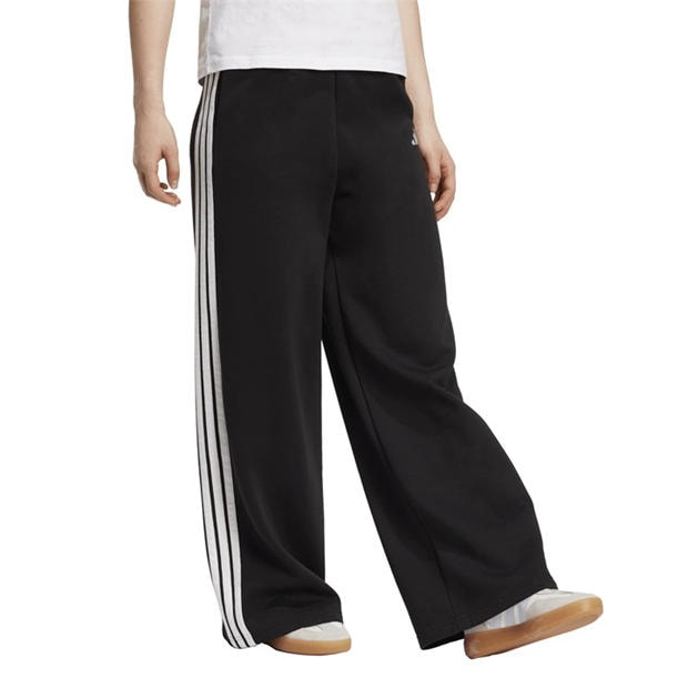 Black - adidas - Essentials Wide Leg Fleece Pant Womens
