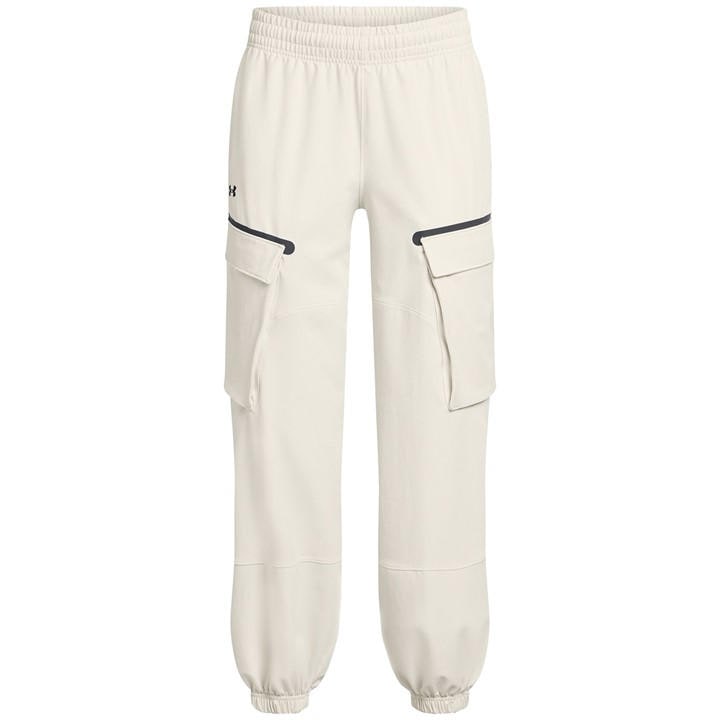 Under Armour Women's White Unstoppable Closed Hem Jersey Joggers in Size 12, Sports Direct