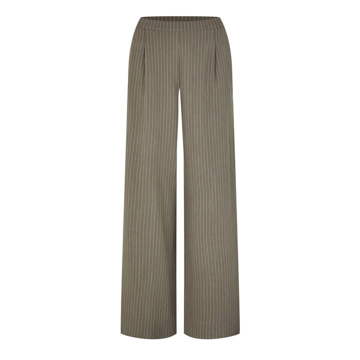 Biba Women's Green Striped Wide Leg Trousers in Size 16, Sports Direct