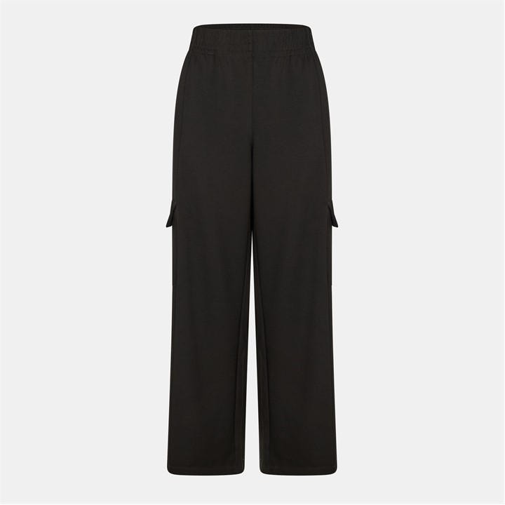 Dkny Women's Black Open Cuff Jersey Joggers in Size 12, Sports Direct