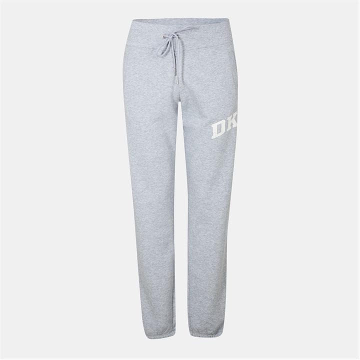 Dkny Women's Grey Logo Fleece Tapered Joggers in Size 10, Sports Direct