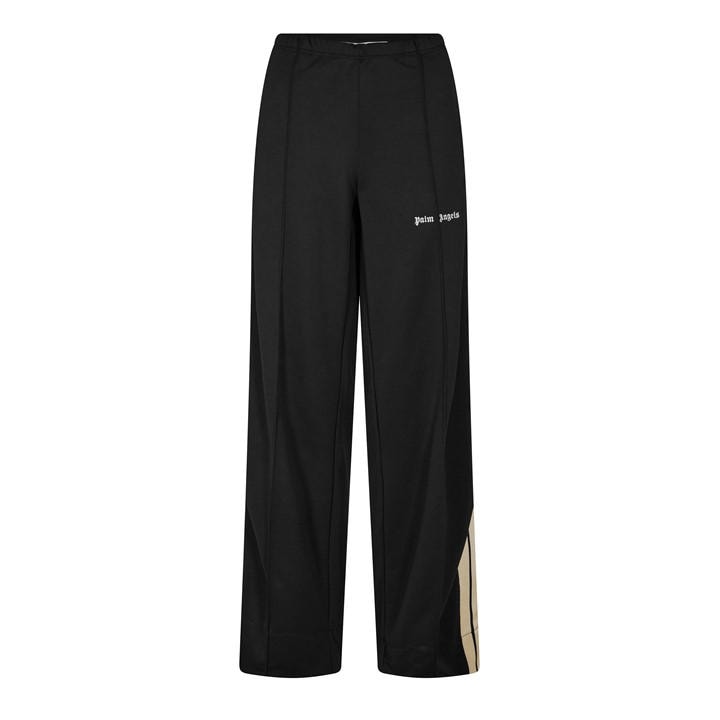 Palm Angels Women's Black Open Hem Fleece Joggers in Size 16, Sports Direct