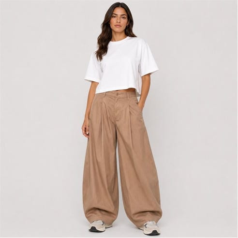 I Saw It First - Pleated Barrel Trousers