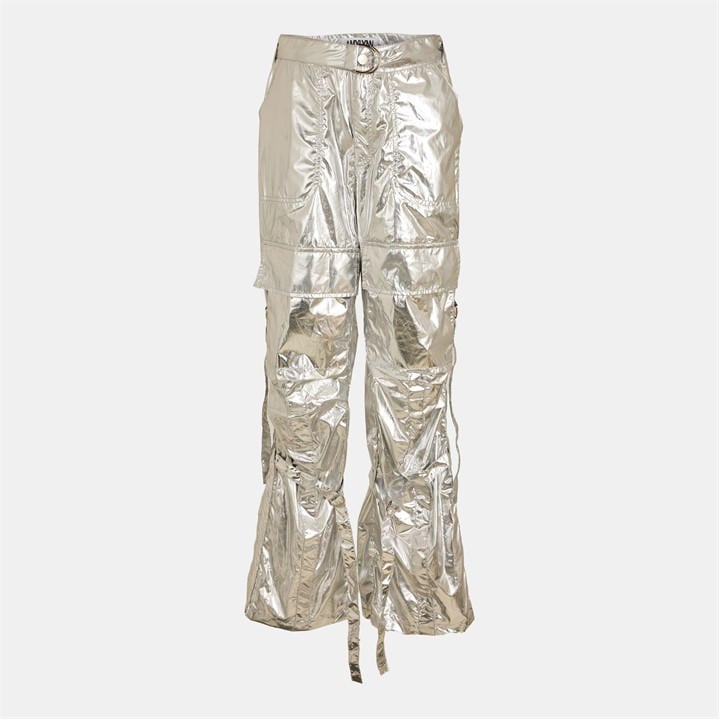 Amylynn Women's Silver Cargo Trousers in Size 6, Sports Direct