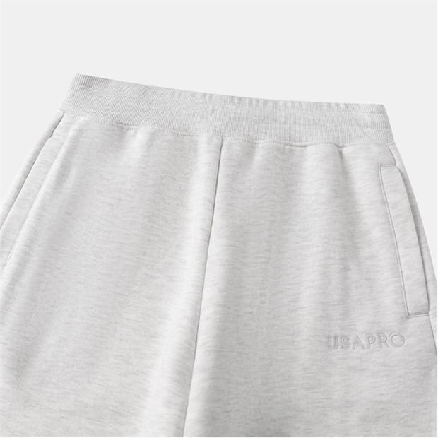 Ice Grey Marl - USA Pro - Womens Open Hem Fleece Joggers