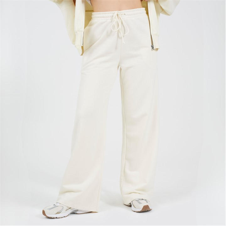 Brave Soul Women's Cream Bs Wide Leg Jogger in Size 16, Sports Direct