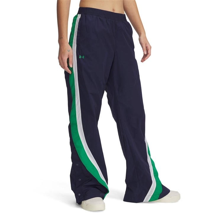 Under Armour Women's Blue Icon Crinkle Tear Joggers in Size 10, Sports Direct