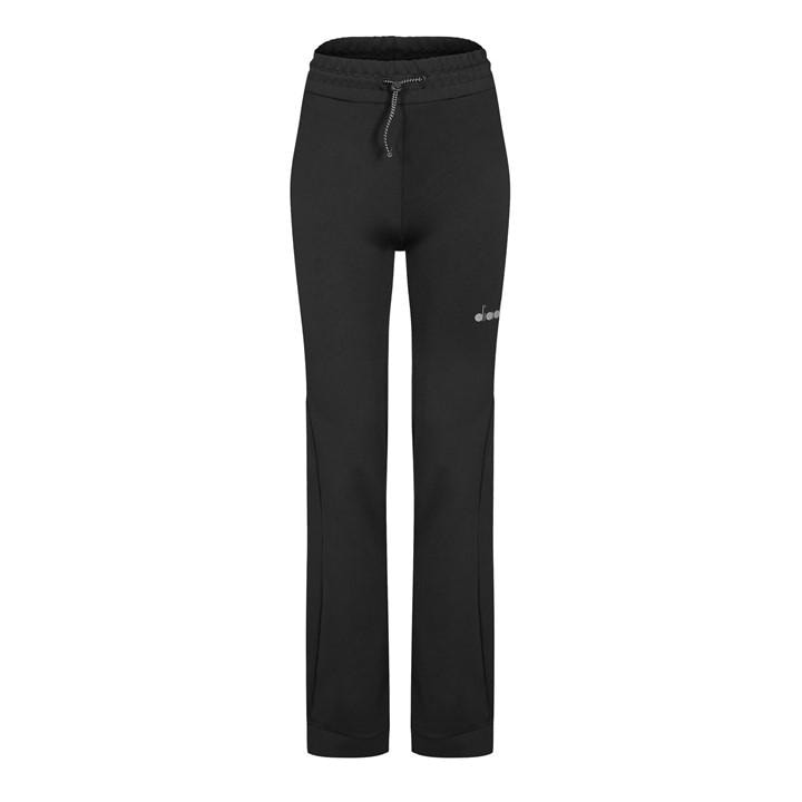 Diadora Women's Black Flowers Closed Hem Fleece Joggers in Size 10, Sports Direct
