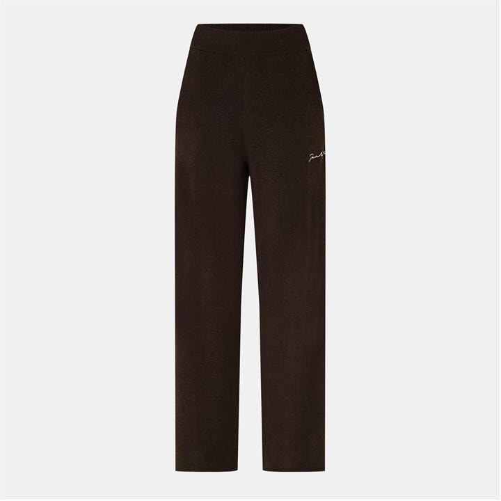 Jack Wills Women's Brown Wide Leg Knitted Trousers in Size 12, Sports Direct