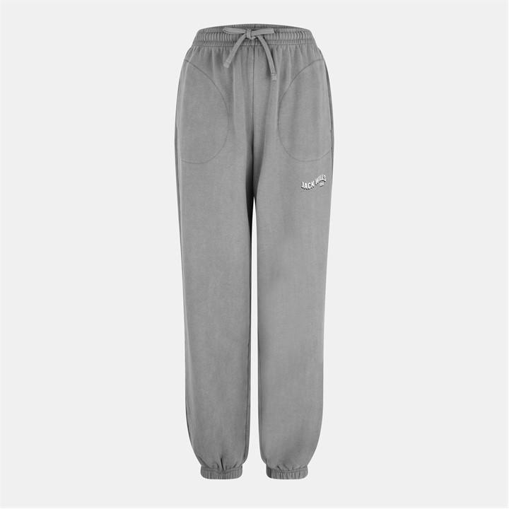 Jack Wills Women's Grey Open Hem Fleece Joggers in Size 14, Sports Direct