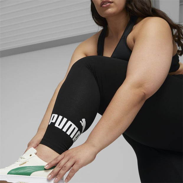 Black - Puma - Logo Leggings