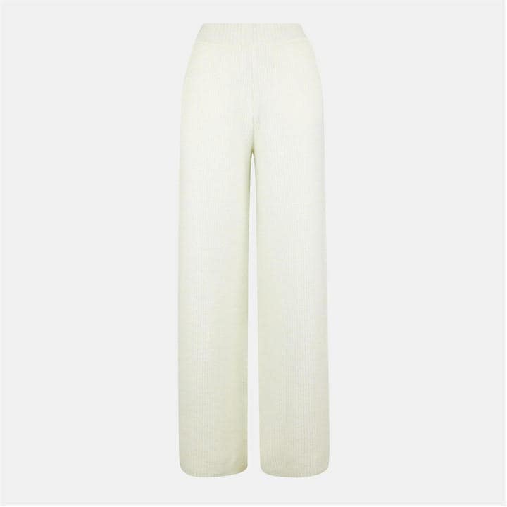 Jack Wills Women's White Oversized Knitted Trousers in Size 12, Sports Direct