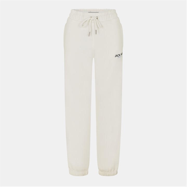 Jack Wills Women's White Bayton Relaxed Joggers in Size 10, Sports Direct