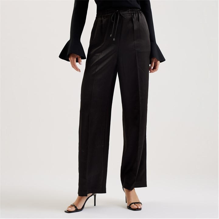 Ted Baker Women's Black Umaibo Wide Leg Trousers in Size 8, Sports Direct