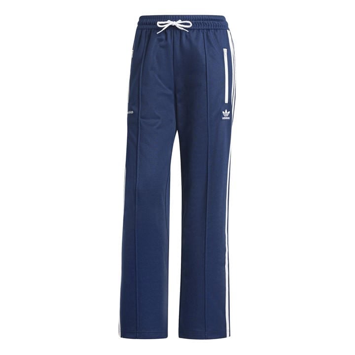 Adidas Originals Women's Blue Sporty And Rich Logo Open Hem Woven Tracksuit Joggers in Size 10, Sports Direct