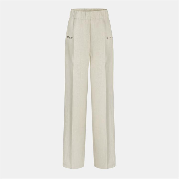 Off White Women's  Knitted Relaxed Fit Trousers in Size 6, Sports Direct