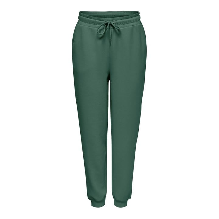 Only Play Women's Green High Waist Closed Hem Jersey Joggers in Size 12, Sports Direct