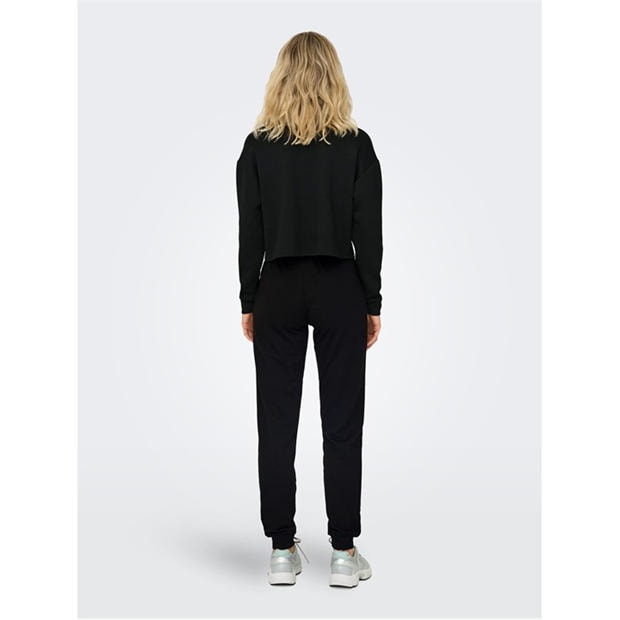 Negru/Negru/Rosu - Only Play - Women's Open Hem Fleece Joggers