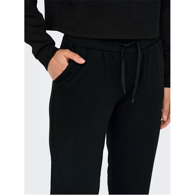 Negru/Negru/Rosu - Only Play - Women's Open Hem Fleece Joggers