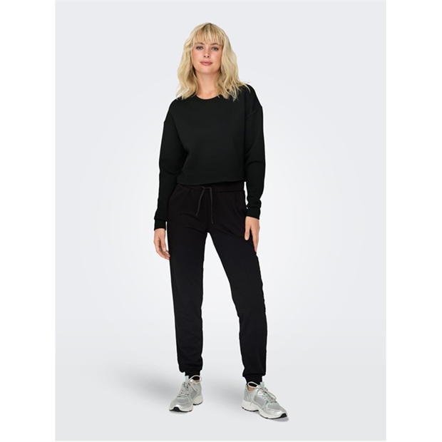 Negru/Negru/Rosu - Only Play - Women's Open Hem Fleece Joggers