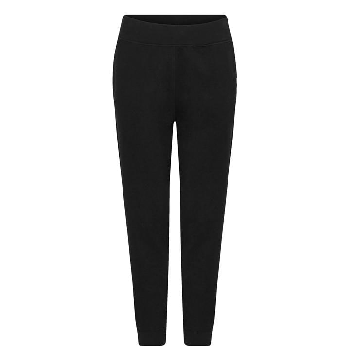 Boss Women's Black Ejoy Jog Soft Cotton Blend Bottoms in Size 8, Sports Direct