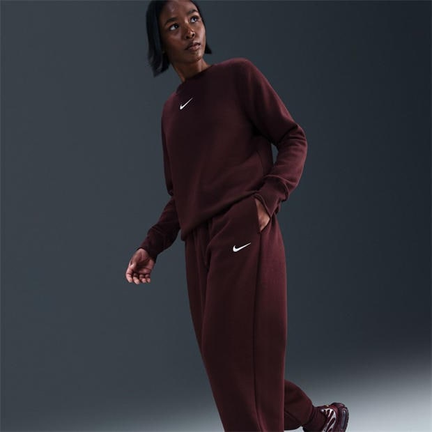 Burgundy Crush - Nike - Phoenix Fleece Joggers Womens