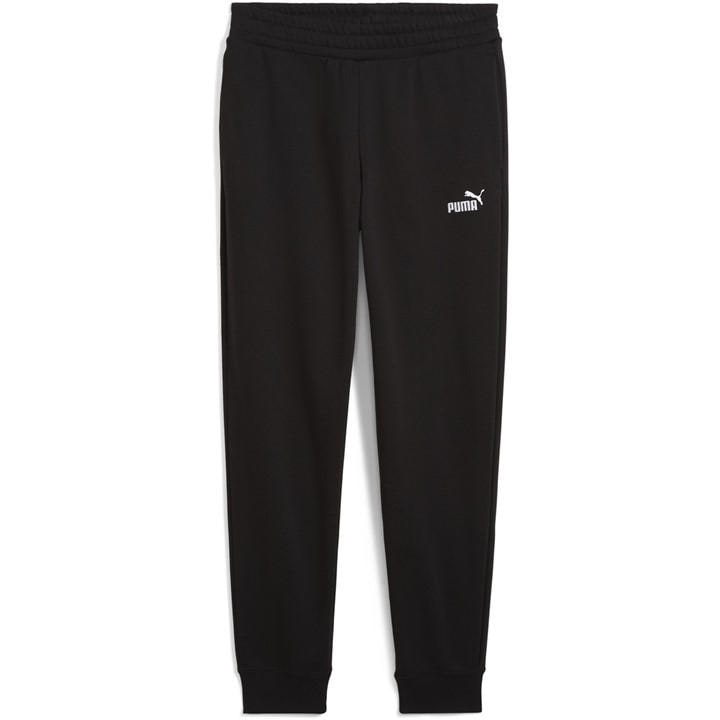 Puma Women's Black Essentials Logo Slim Trousers in Size 16, Sports Direct
