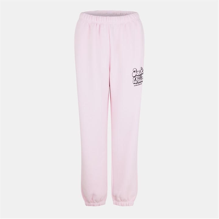 Jack Wills Women's Pink Closed Hem Fleece Joggers in Size 8, Sports Direct