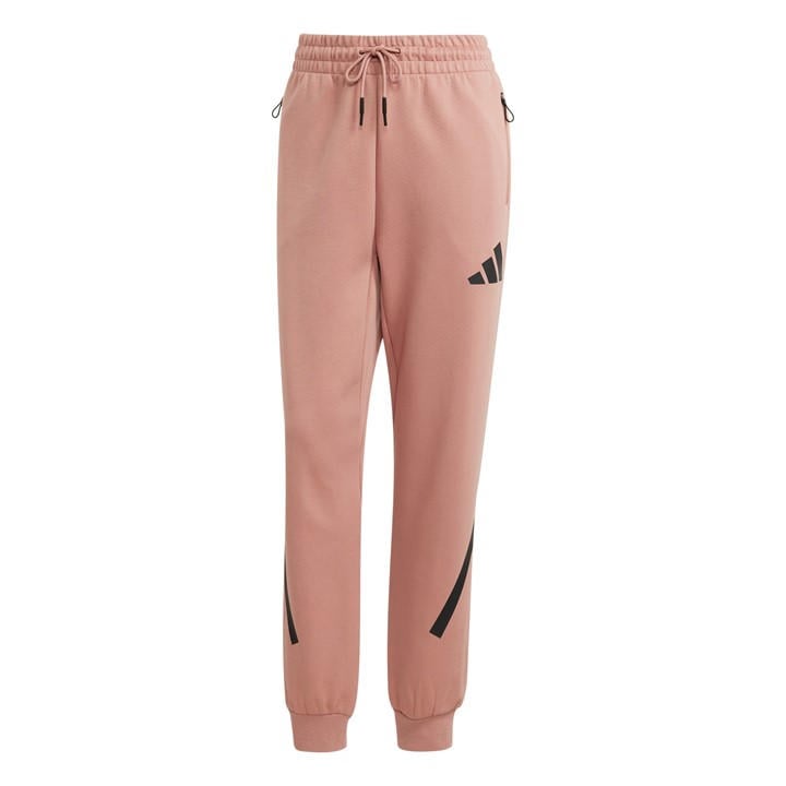 Adidas Women's Cream Z.n.e. Open Hem Jersey Jogging Bottoms in Size XS, Sports Direct