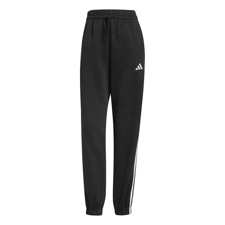 Adidas Women's Black Essentials 3-Stripes Pants Slim in Size L, Sports Direct