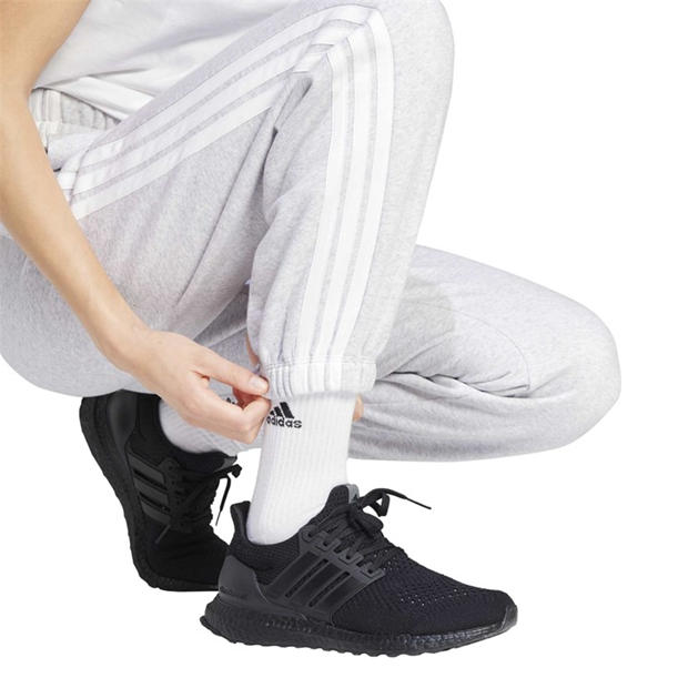 Grey - adidas - Essentials 3-Stripes Pants Slim Womens