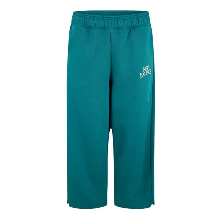 New Balance Women's Blue Open Hem Fleece Joggers in Size 12, Sports Direct