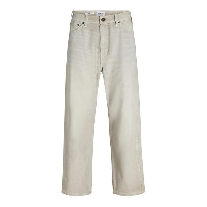 Jack And Jones Men's Beige Alex Wide Leg Trouser in Size 32 R, Sports Direct
