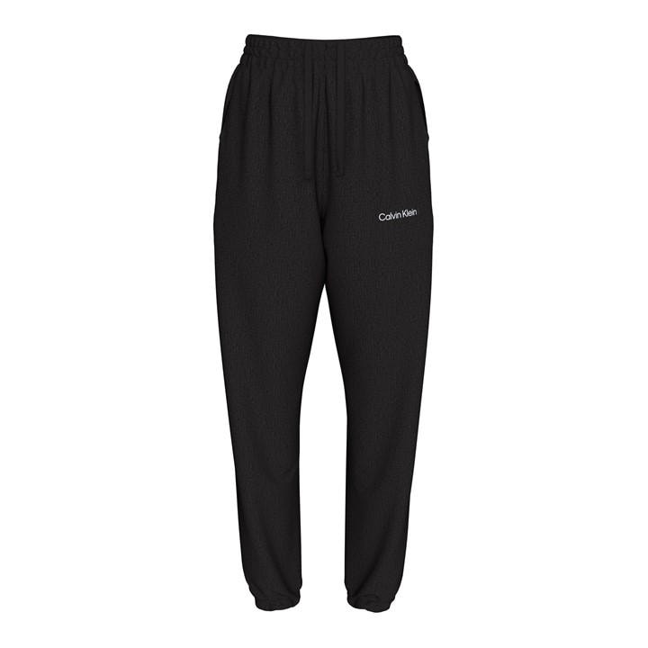 Calvin Klein Women's Black Closed Hem Woven Joggers in Size 16, Sports Direct