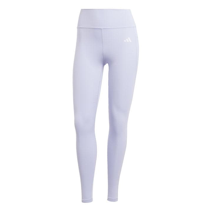 Adidas Women's Purple Optime Essentials Stash Pocket Full-Length Leggings in Size L, Sports Direct