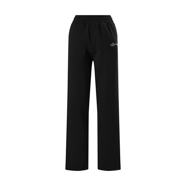 Gym King Women's Black Reset Signature Logo Solid Patterned Joggers - 12 (M) - Image 3