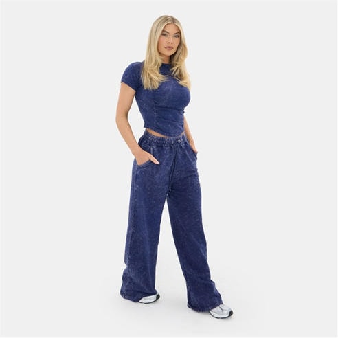 I Saw It First - I SAW Washed Wide Leg Jogger