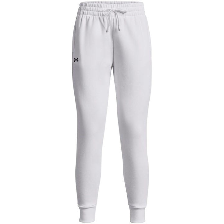 Under Armour Women's White Ua Rival Fleece Joggers in Size 14, Sports Direct